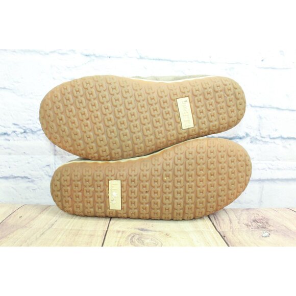 LL Bean Mountain Slippers Moccasin Suede Dark Cement Size 9 M - Picture 7 of 9